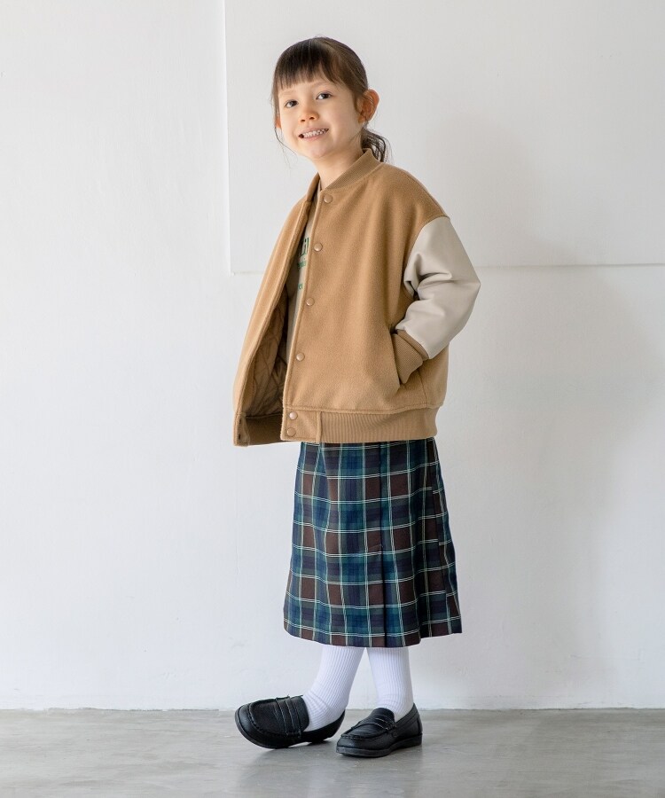 ザ ショップ ティーケー（キッズ）(THE SHOP TK(Kids))の◆【100-140/異素材ドッキング】スタジャン3