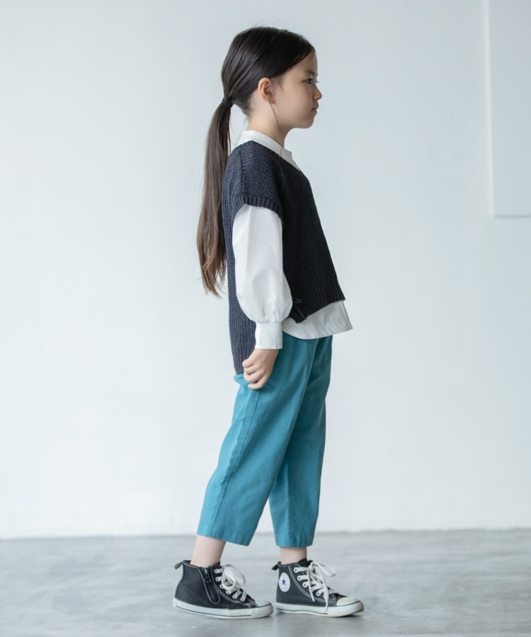 ザ ショップ ティーケー（キッズ）(THE SHOP TK(Kids))の◆【100-140/ストレッチ素材】クロップド丈パンツ5