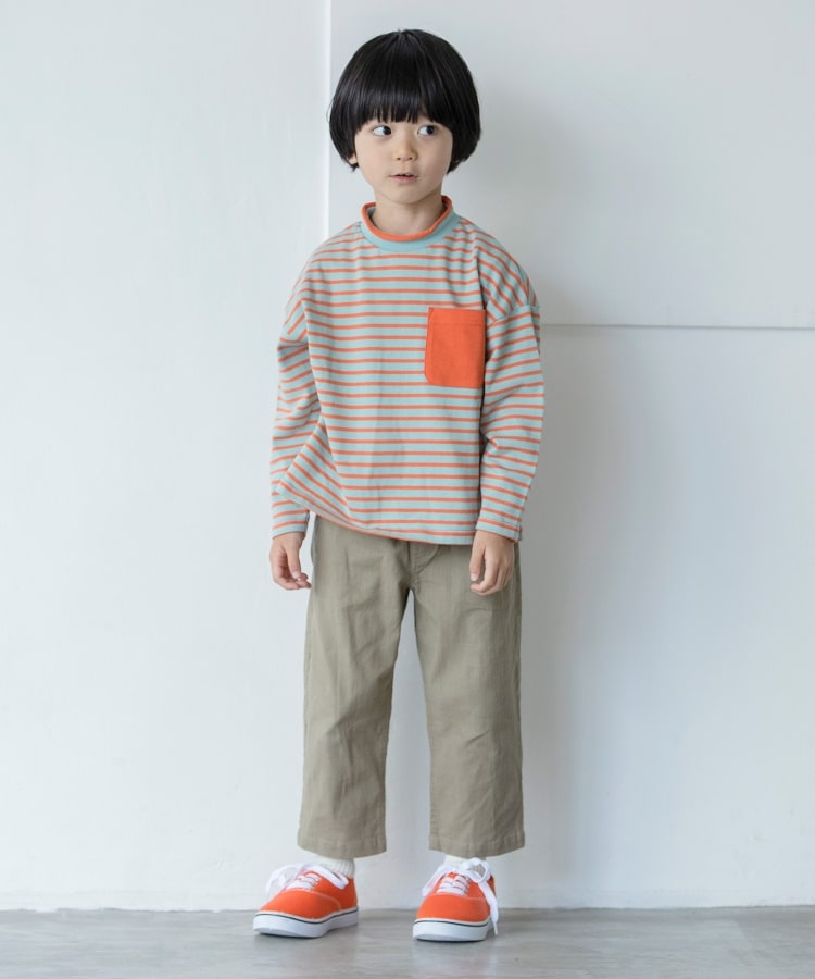 ザ ショップ ティーケー（キッズ）(THE SHOP TK(Kids))の◆【100-140/ストレッチ素材】クロップド丈パンツ1