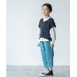 ザ ショップ ティーケー（キッズ）(THE SHOP TK(Kids))の◆【100-140/ストレッチ素材】クロップド丈パンツ4