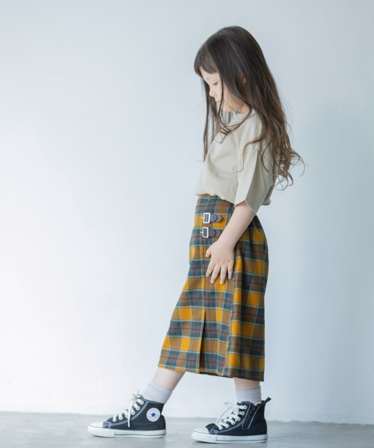 ザ ショップ ティーケー（キッズ）(THE SHOP TK(Kids))の◆【110-150/ミディ丈】チェックベルトスカート7