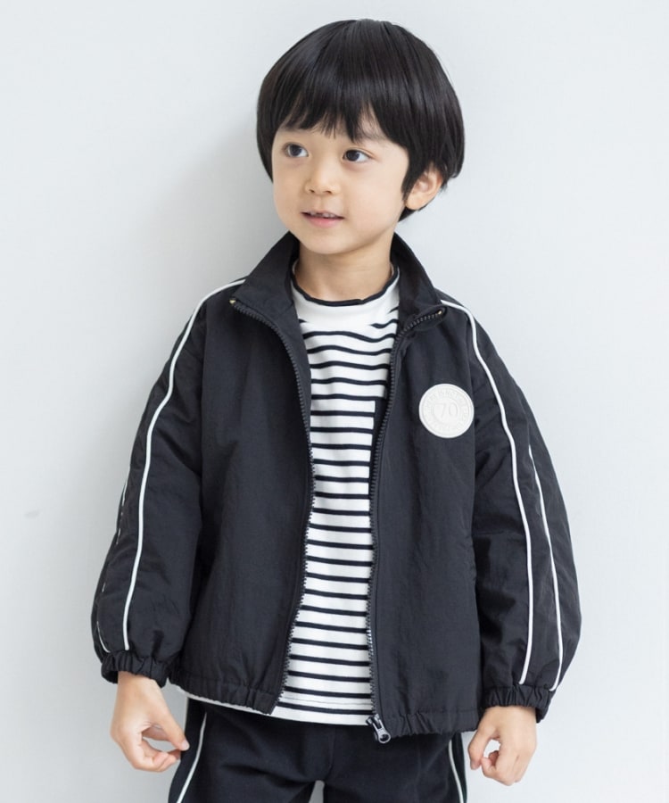 ザ ショップ ティーケー（キッズ）(THE SHOP TK(Kids))の◆【100-140/撥水/洗濯機で洗える！】ナイロンブルゾン ブラック(019)