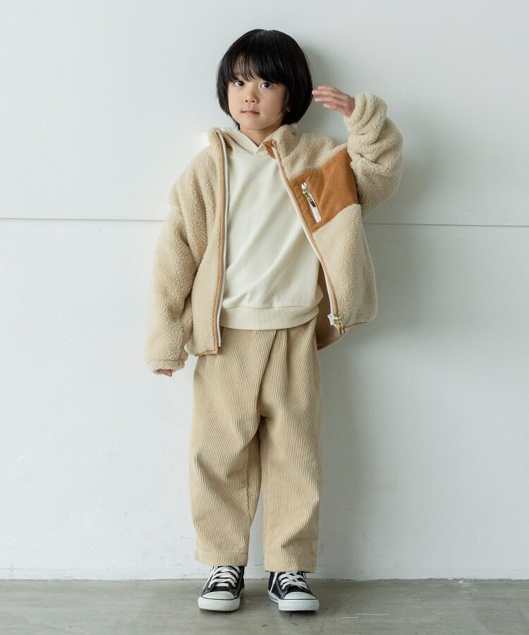 ザ ショップ ティーケー（キッズ）(THE SHOP TK(Kids))の◆【100-140/洗濯機で洗える！】ポケット配色ボアブルゾン8