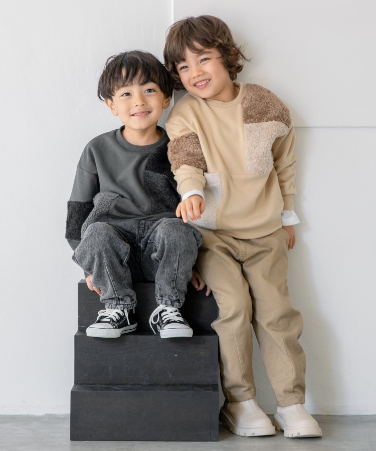 ザ ショップ ティーケー（キッズ）(THE SHOP TK(Kids))の◆【100-140】ボア切替スウェットトップス3