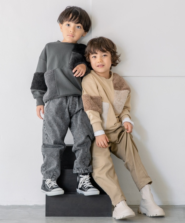 ザ ショップ ティーケー（キッズ）(THE SHOP TK(Kids))の◆【100-140】ボア切替スウェットトップス4