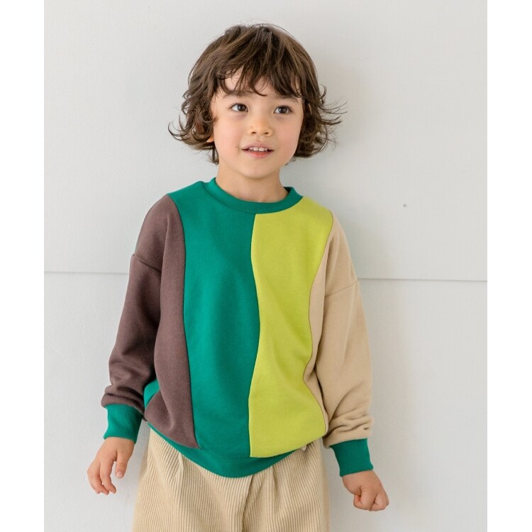 ザ ショップ ティーケー（キッズ）(THE SHOP TK(Kids))の◆【110-140】ナミナミ切替スウェットトップス スウェット・トレーナー