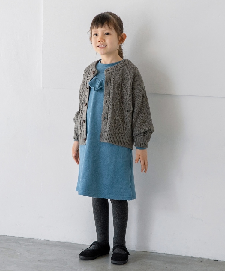 ザ ショップ ティーケー（キッズ）(THE SHOP TK(Kids))の◆【110-150/洗濯機で洗える！】ケーブルニットカーディガン9