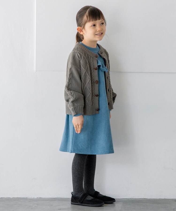 ザ ショップ ティーケー（キッズ）(THE SHOP TK(Kids))の◆【110-150/洗濯機で洗える！】ケーブルニットカーディガン10