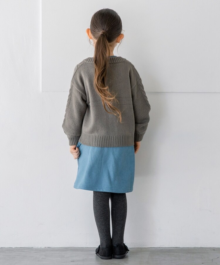 ザ ショップ ティーケー（キッズ）(THE SHOP TK(Kids))の◆【110-150/洗濯機で洗える！】ケーブルニットカーディガン11