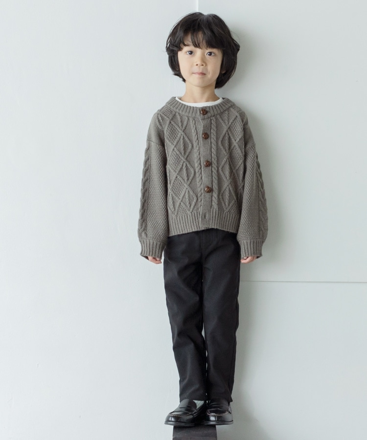 ザ ショップ ティーケー（キッズ）(THE SHOP TK(Kids))の◆【110-150/洗濯機で洗える！】ケーブルニットカーディガン3