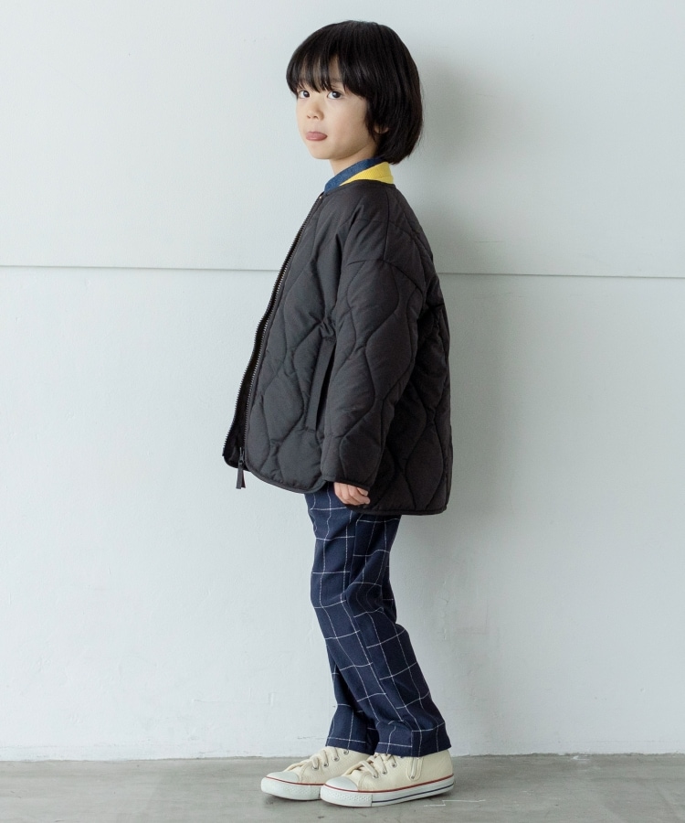 ザ ショップ ティーケー（キッズ）(THE SHOP TK(Kids))の◆【100-140/洗濯機で洗える！】サイドボタンキルティングジャケット4