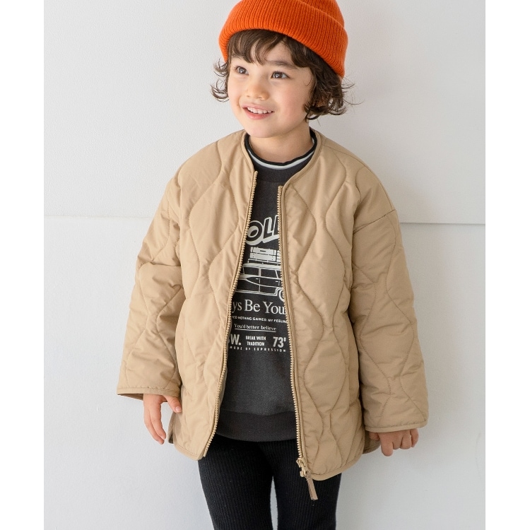 ザ ショップ ティーケー（キッズ）(THE SHOP TK(Kids))の◆【100-140/洗濯機で洗える！】サイドボタンキルティングジャケット ブルゾン/ジャンバー