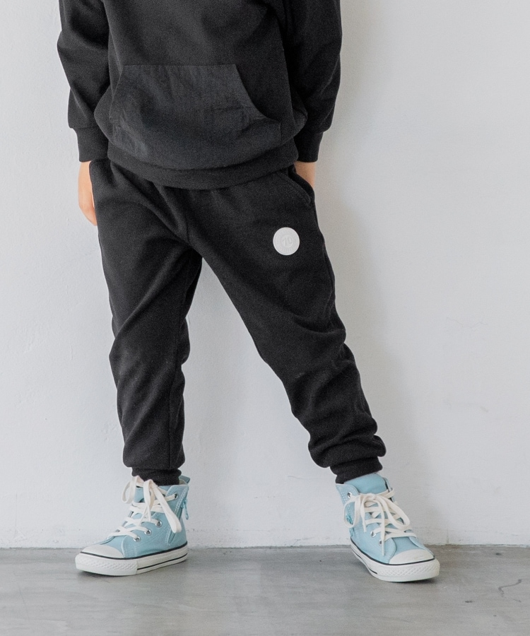 ザ ショップ ティーケー（キッズ）(THE SHOP TK(Kids))の◆【100-140】のびのびストレッチフリース ジョガーパンツ ブラック(019)