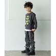 ザ ショップ ティーケー（キッズ）(THE SHOP TK(Kids))の◆【110-140】裏起毛ロゴプリント裾レイヤードトップス4