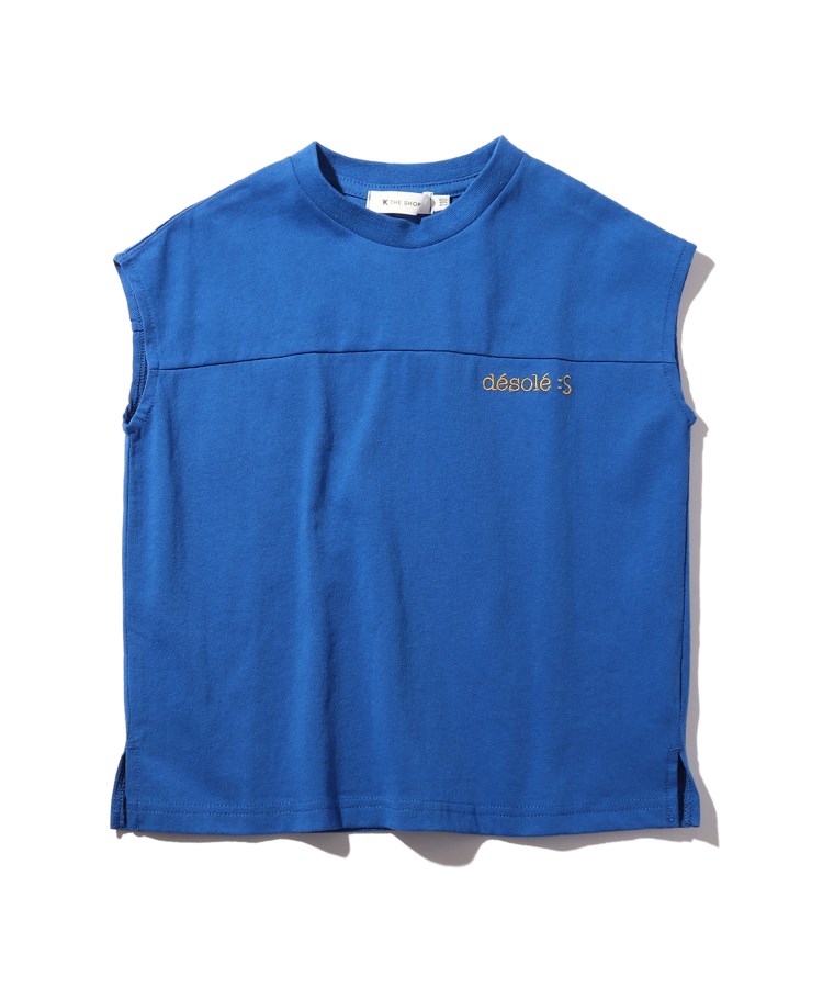 ザ ショップ ティーケー（キッズ）(THE SHOP TK(Kids))の◆【100‐140】USAコットンフレンチロゴT ブルー(092)