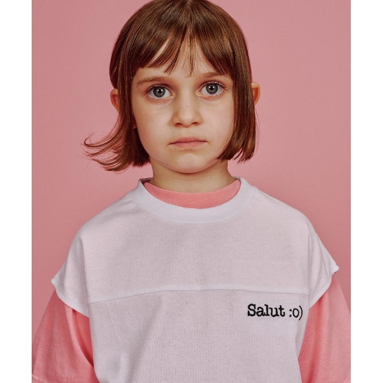 ザ ショップ ティーケー（キッズ）(THE SHOP TK(Kids))の◆【100‐140】USAコットンフレンチロゴT Ｔシャツ