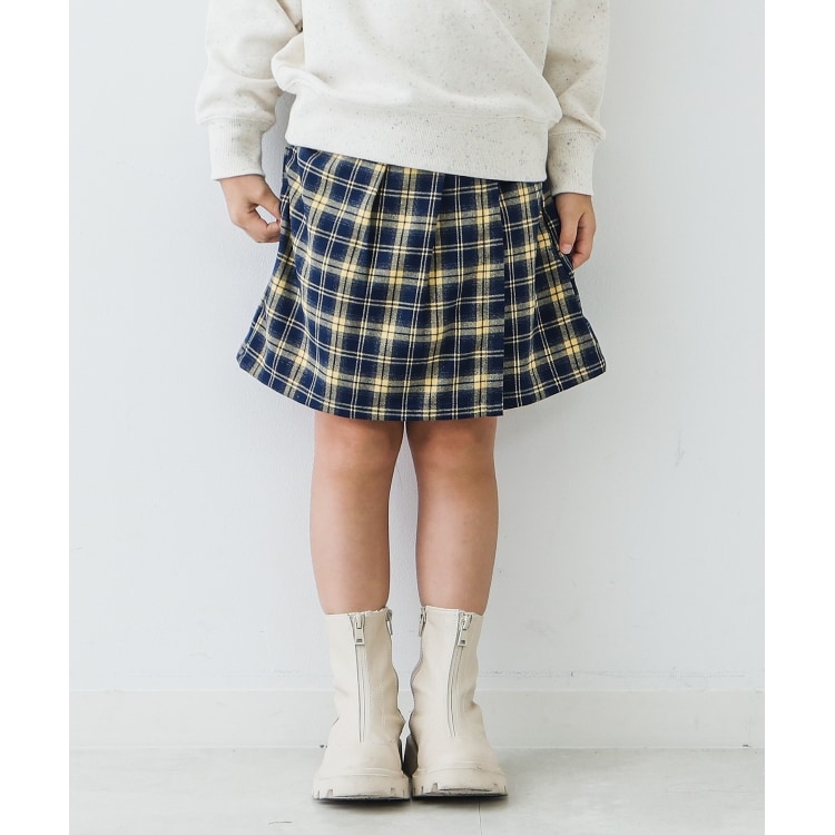 ザ ショップ ティーケー（キッズ）(THE SHOP TK(Kids))の【100-150】チェックラップスカート