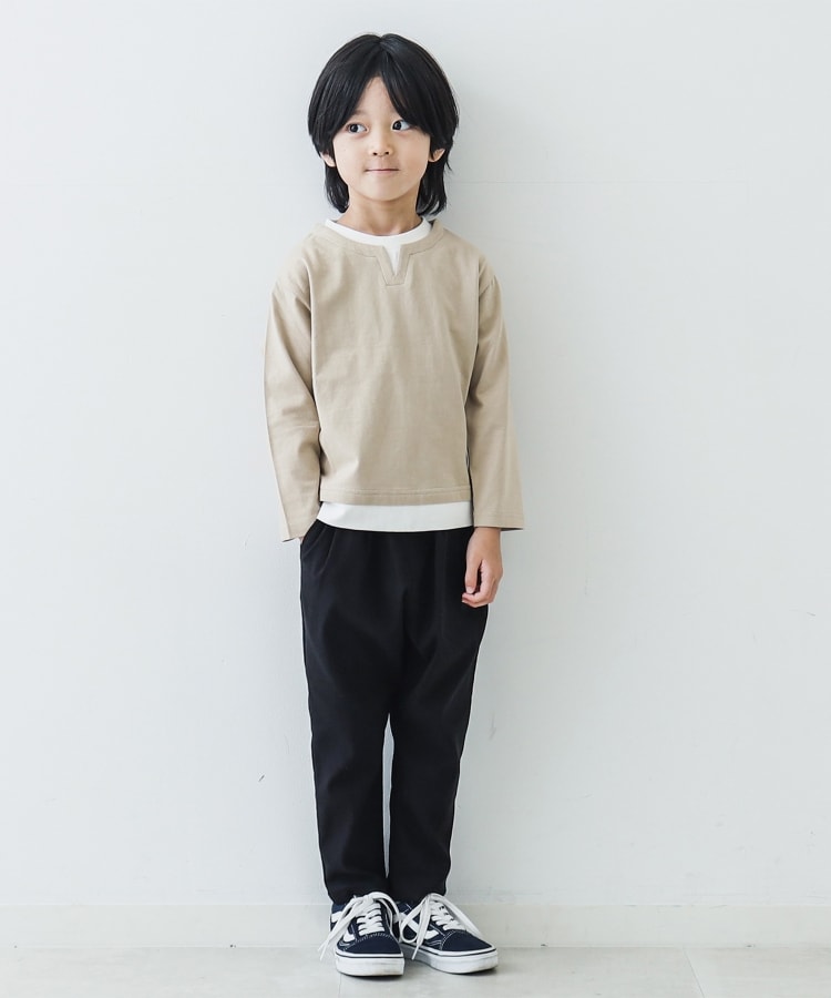 ザ ショップ ティーケー（キッズ）(THE SHOP TK(Kids))の【110-140】キーネックレイヤードロンT/パパとおそろい5