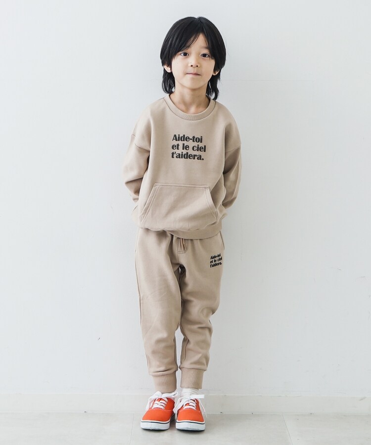 ザ ショップ ティーケー（キッズ）(THE SHOP TK(Kids))の【110-150】裏毛ロゴプリントジョガーパンツ8