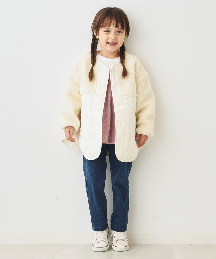 ザ ショップ ティーケー（キッズ）(THE SHOP TK(Kids))の【110-140】ボア×キルトドッキングブルゾン2