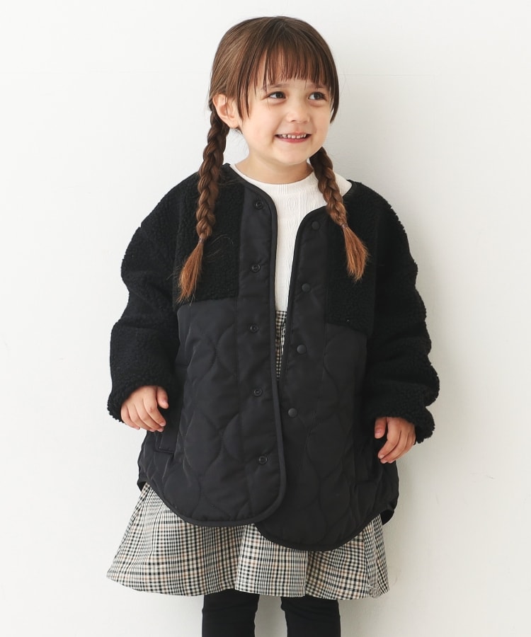 ザ ショップ ティーケー（キッズ）(THE SHOP TK(Kids))の【110-140】ボア×キルトドッキングブルゾン10