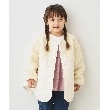 ザ ショップ ティーケー（キッズ）(THE SHOP TK(Kids))の【110-140】ボア×キルトドッキングブルゾン アイボリー(004)