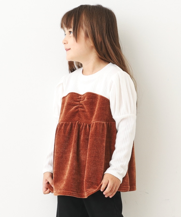 ザ ショップ ティーケー（キッズ）(THE SHOP TK(Kids))の【100-150】カットモールドッキングプルオーバー/お家で洗える3