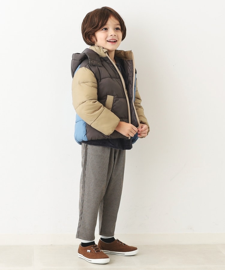 ザ ショップ ティーケー（キッズ）(THE SHOP TK(Kids))の【110-150】タックチェックパンツ/お家で洗える1