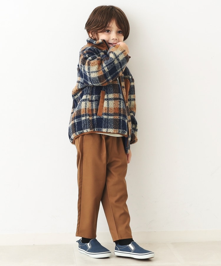 ザ ショップ ティーケー（キッズ）(THE SHOP TK(Kids))の【110-150】タックチェックパンツ/お家で洗える4