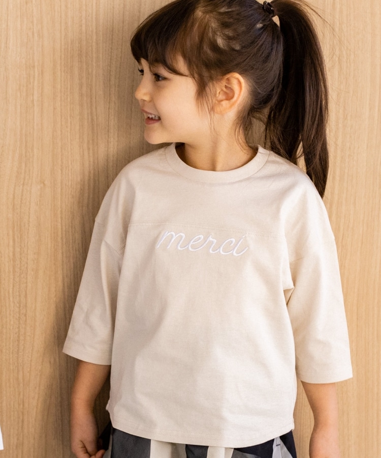 ザ ショップ ティーケー（キッズ）(THE SHOP TK(Kids))の【100-140】USAコットン★七分袖刺繍Tシャツ21