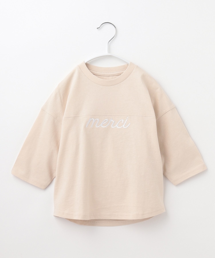 ザ ショップ ティーケー（キッズ）(THE SHOP TK(Kids))の【100-140】USAコットン★七分袖刺繍Tシャツ37