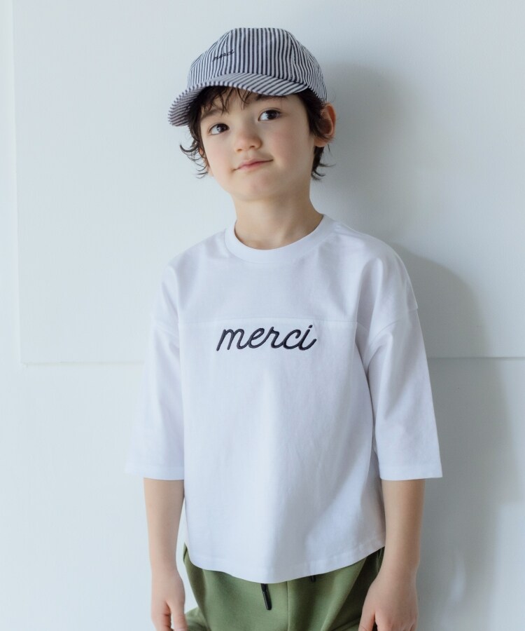 ザ ショップ ティーケー（キッズ）(THE SHOP TK(Kids))の【100-140】USAコットン★七分袖刺繍Tシャツ6