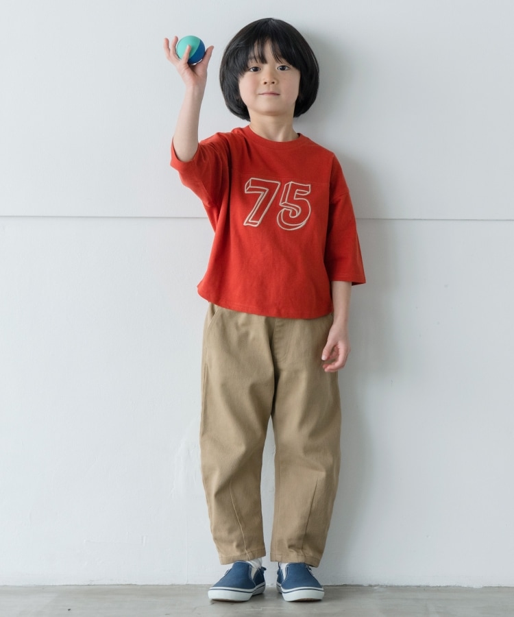 ザ ショップ ティーケー（キッズ）(THE SHOP TK(Kids))の【100-140】USAコットン★七分袖刺繍Tシャツ3