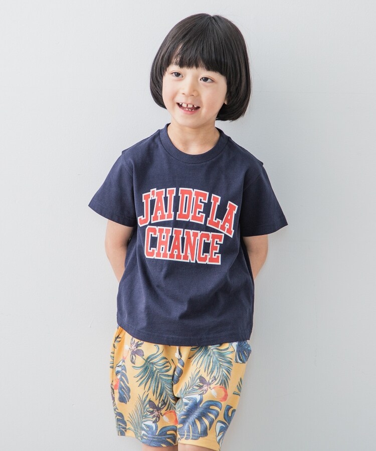 ザ ショップ ティーケー（キッズ）(THE SHOP TK(Kids))のUSAコットン★半袖ロゴプリントTシャツ1