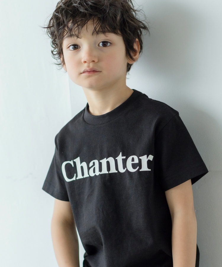 ザ ショップ ティーケー（キッズ）(THE SHOP TK(Kids))のUSAコットン★半袖ロゴプリントTシャツ ブラック(019)