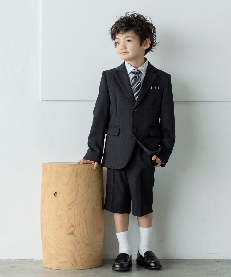 ザ ショップ ティーケー（キッズ）(THE SHOP TK(Kids))の【120-130/4点セット/七五三/セレモニー】セットアップ ネクタイタイプ3