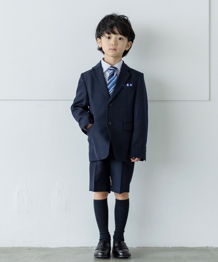 ザ ショップ ティーケー（キッズ）(THE SHOP TK(Kids))の【120-130/4点セット/七五三/セレモニー】セットアップ ネクタイタイプ8