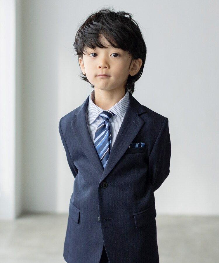 ザ ショップ ティーケー（キッズ）(THE SHOP TK(Kids))の【120-130/4点セット/七五三/セレモニー】セットアップ ネクタイタイプ10