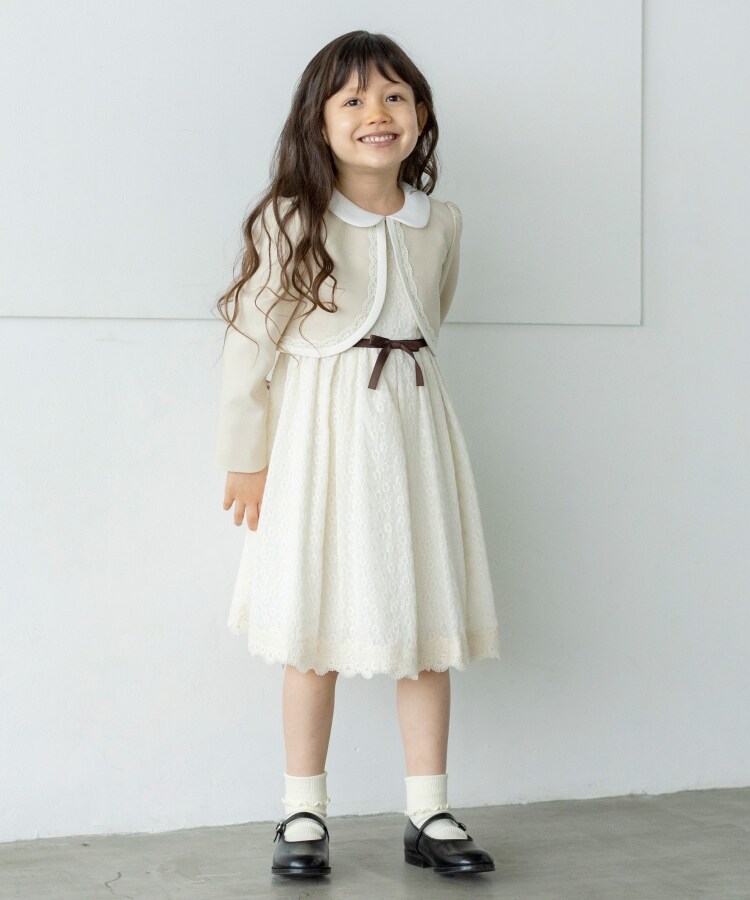 ザ ショップ ティーケー（キッズ）(THE SHOP TK(Kids))の【120・130/七五三/セレモニー】クラシカルレースワンピースアンサンブル2