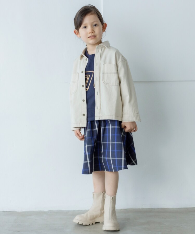 ザ ショップ ティーケー（キッズ）(THE SHOP TK(Kids))の【セットアップ】配色ステッチシャツジャケット6