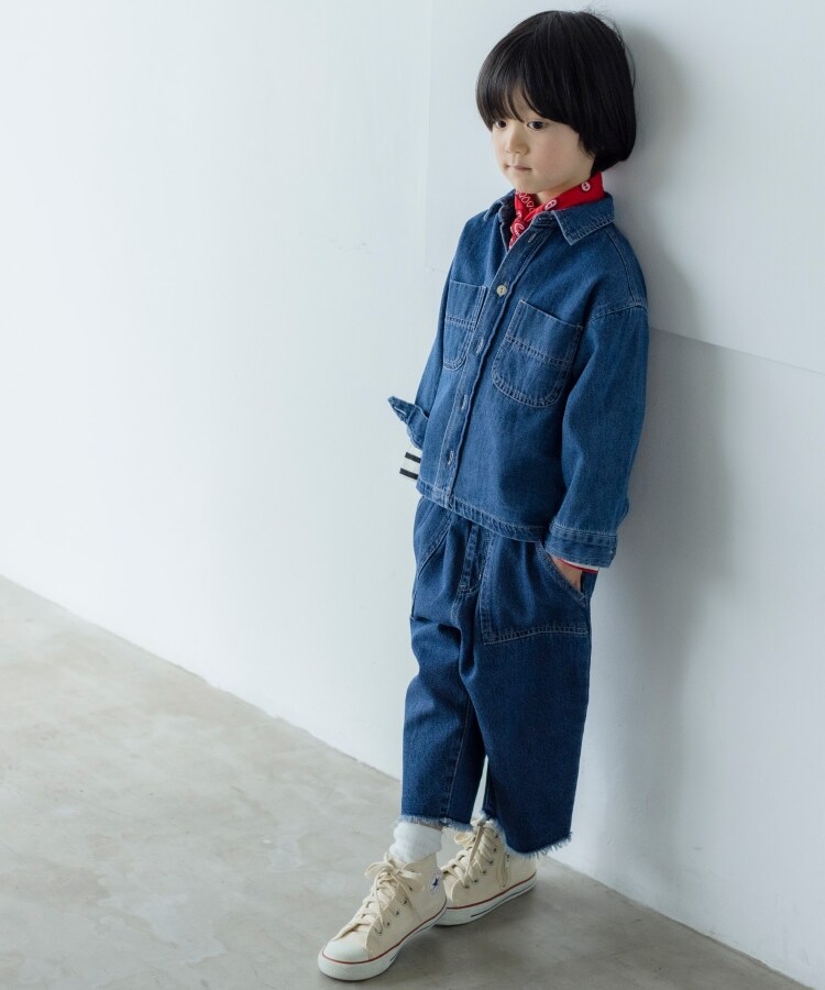 ザ ショップ ティーケー（キッズ）(THE SHOP TK(Kids))の【セットアップ】配色ステッチシャツジャケット10