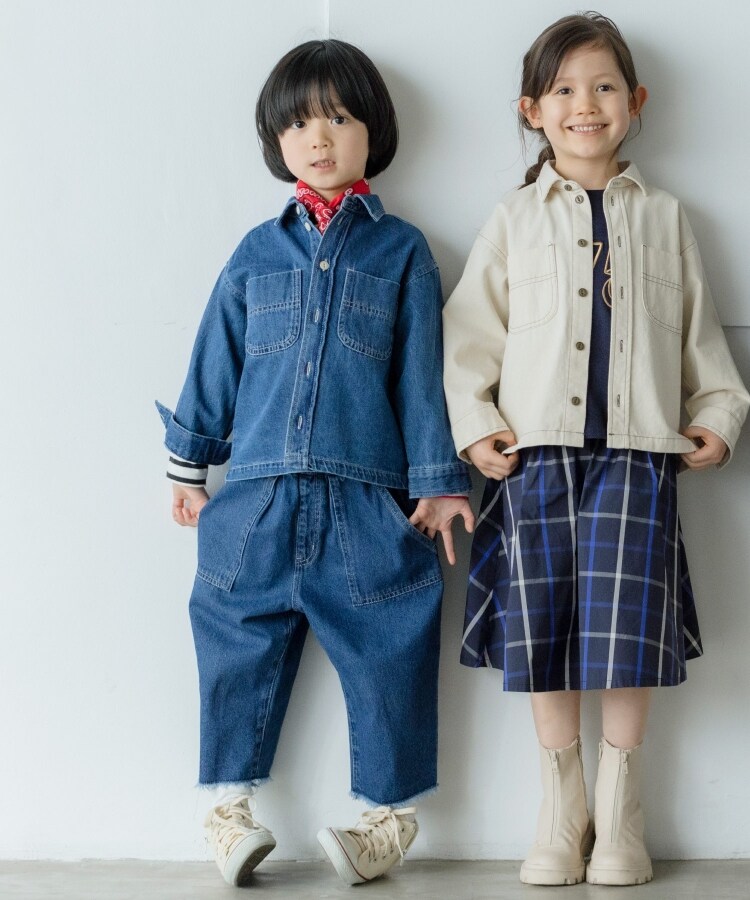 ザ ショップ ティーケー（キッズ）(THE SHOP TK(Kids))の【セットアップ】配色ステッチシャツジャケット11