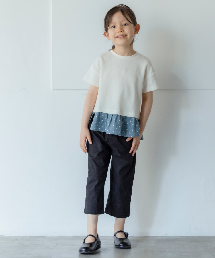 ザ ショップ ティーケー（キッズ）(THE SHOP TK(Kids))の【110-150】スラブストレッチクロップドパンツ9