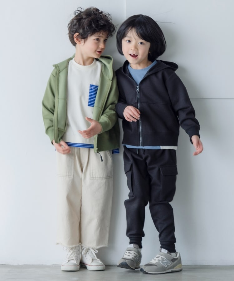 ザ ショップ ティーケー（キッズ）(THE SHOP TK(Kids))の【110-150/セットアップ】ダンボール ジップパーカ2