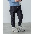 ザ ショップ ティーケー（キッズ）(THE SHOP TK(Kids))の【110-150】ダンボール カーゴパンツ【セットアップ】 ブラック(015)