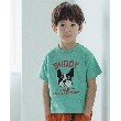 ザ ショップ ティーケー（キッズ）(THE SHOP TK(Kids))の【110-150】アニマル刺繍グラフィックTシャツ ライトグリーン(021)