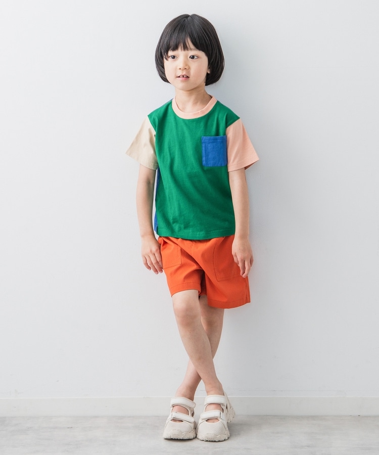 ザ ショップ ティーケー（キッズ）(THE SHOP TK(Kids))の【100-140】カラーブロック半袖Tシャツ2