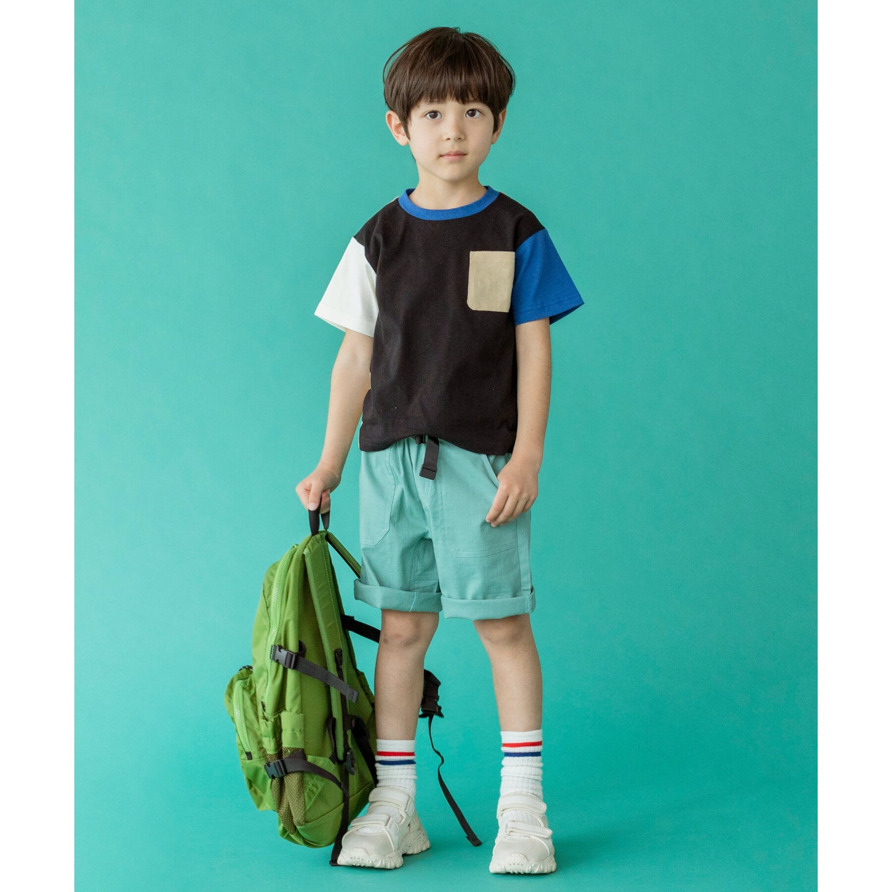 ザ ショップ ティーケー（キッズ）(THE SHOP TK(Kids))の【100-140】カラーブロック半袖Tシャツ14