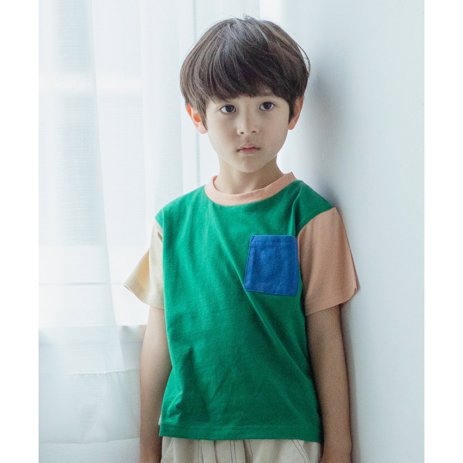 ザ ショップ ティーケー（キッズ）(THE SHOP TK(Kids))の【100-140】カラーブロック半袖Tシャツ5