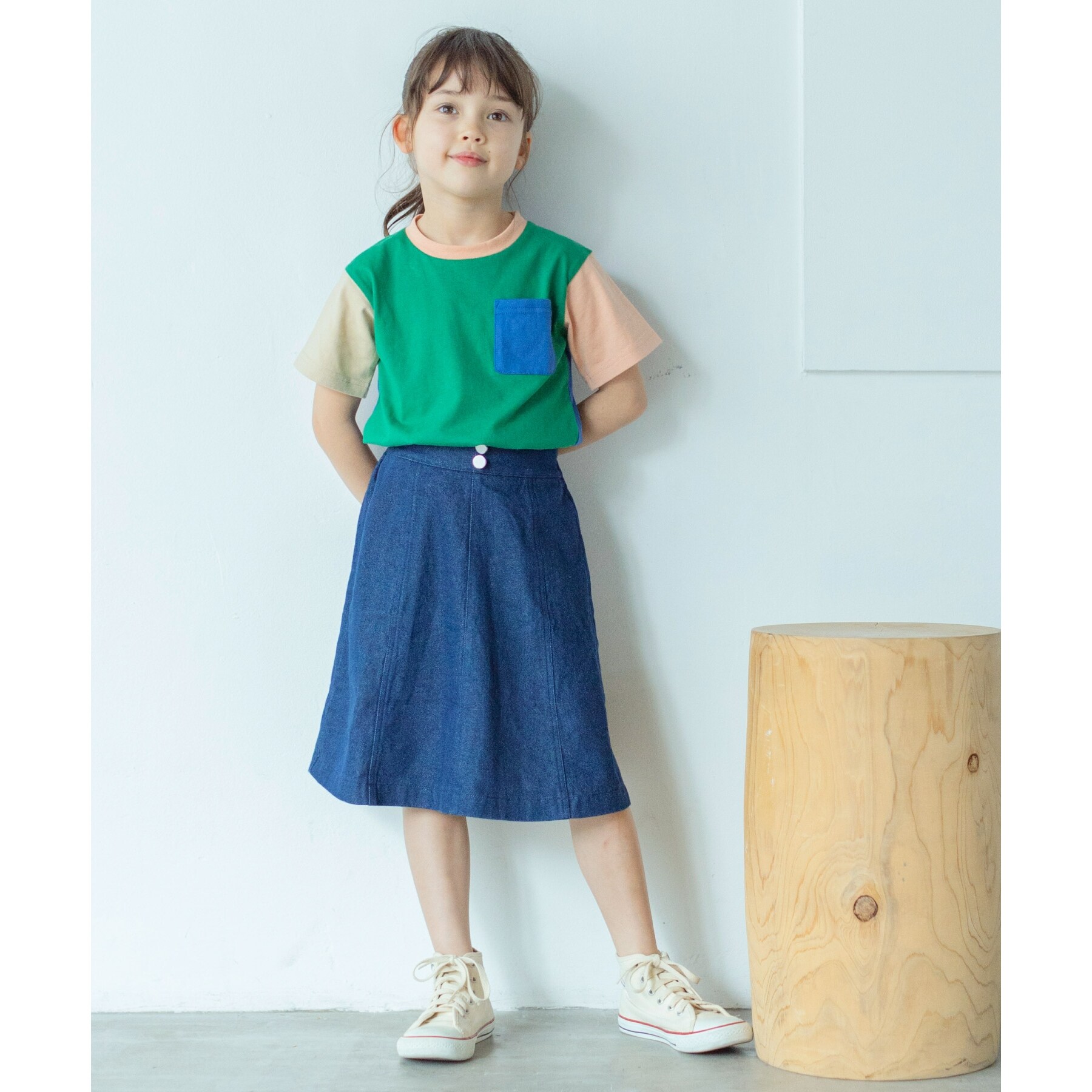 ザ ショップ ティーケー（キッズ）(THE SHOP TK(Kids))の【100-140】カラーブロック半袖Tシャツ10